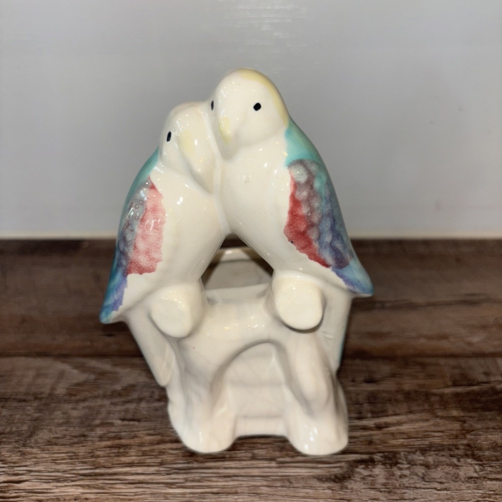 Vintage Mid Century Love Birds Planter / Vase